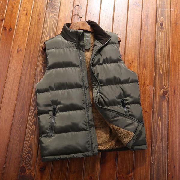 men's vests men's 2021 winter trend stand collar sleeveless jacket men thicken warm vest cotton coat wear1, Black;white
men's vests men's 2021 winter trend stand collar sleeveless jacket men thicken warm vest cotton coat wear1, Black;white