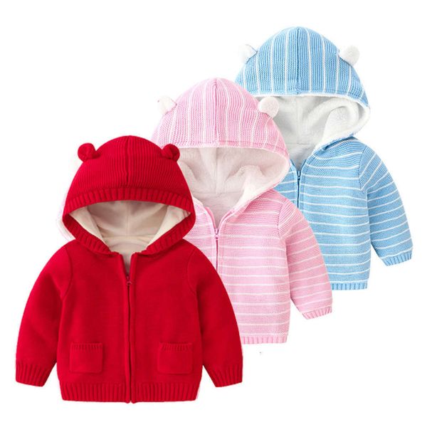 girl winter baby and plush cardigan wool cotton children's thickened coat zipper hood lined with super soft coral veet, Black
girl winter baby and plush cardigan wool cotton children's thickened coat zipper hood lined with super soft coral veet, Black
