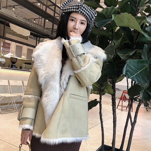 women's fur & faux yolanfairy 2021wool coat women winter short slim motocycle thickening jacket female warm outwear 17162 mf3041, Black
women's fur & faux yolanfairy 2021wool coat women winter short slim motocycle thickening jacket female warm outwear 17162 mf3041, Black