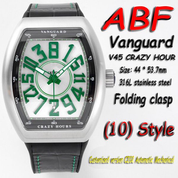 2021 abf special edition 44mm men's collection vanguard v45 crazy hour 3d green dial 316l stainless steel case cz02 automatic leather s, Slivery;brown
2021 abf special edition 44mm men's collection vanguard v45 crazy hour 3d green dial 316l stainless steel case cz02 automatic leather s, Slivery;brown