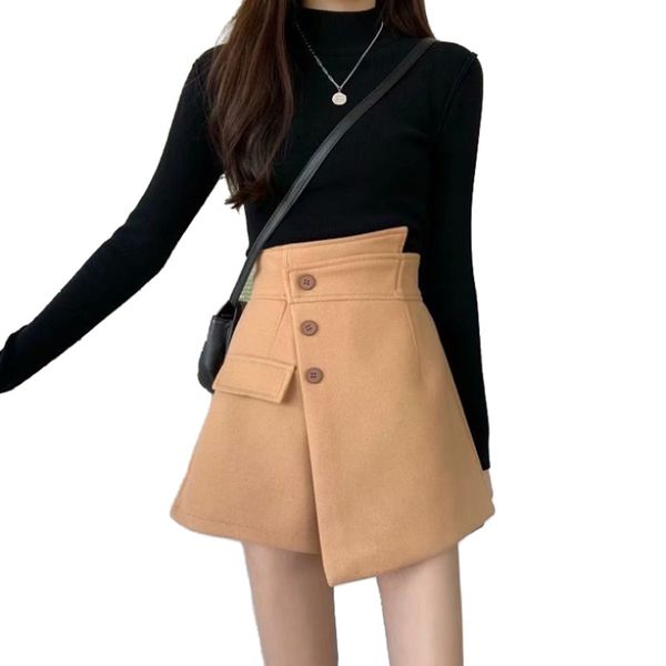 2021 new winter fashion women sweet mini school girl solid high waist button white red female spring short skirt irregular 49vg, Black
2021 new winter fashion women sweet mini school girl solid high waist button white red female spring short skirt irregular 49vg, Black
