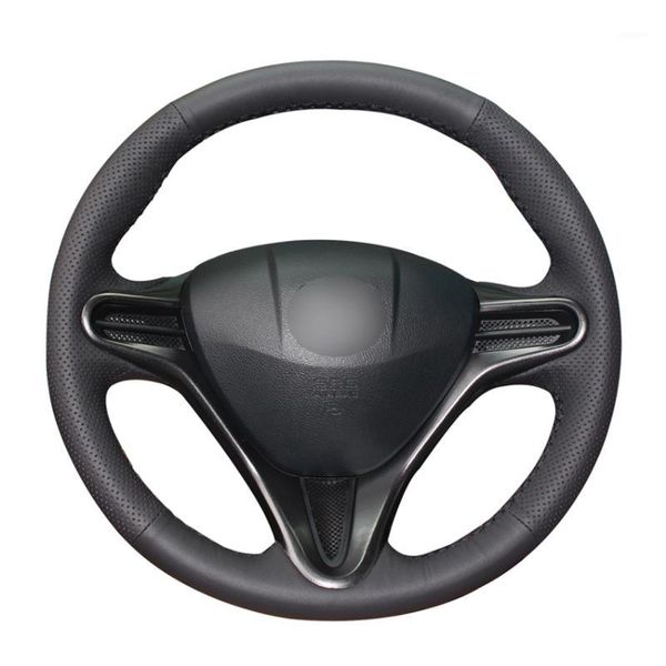 hand-stitched black pu artificial leather car steering wheel covers wrap for 8 2006-2011 (3-spoke)1
hand-stitched black pu artificial leather car steering wheel covers wrap for 8 2006-2011 (3-spoke)1