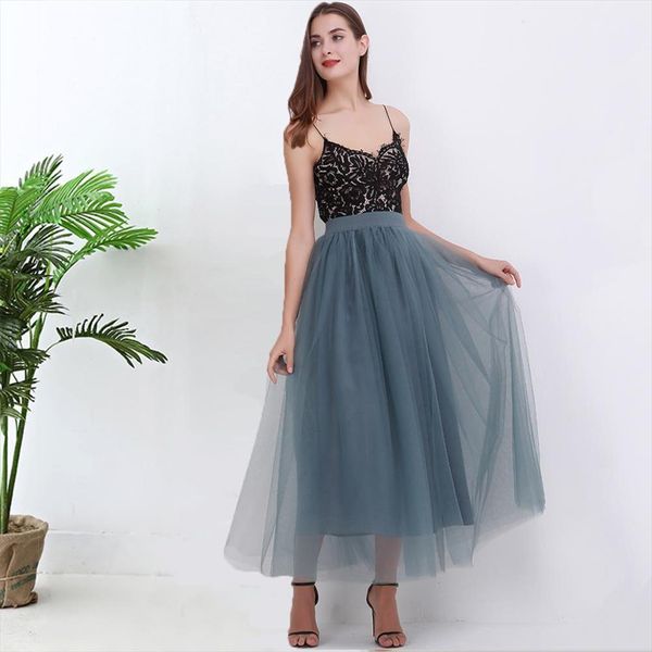 2020 spring summer vintage 4layers skirts womens elastic high waist tulle mesh skirt long pleated tutu skirt female jupe longue, Black
2020 spring summer vintage 4layers skirts womens elastic high waist tulle mesh skirt long pleated tutu skirt female jupe longue, Black