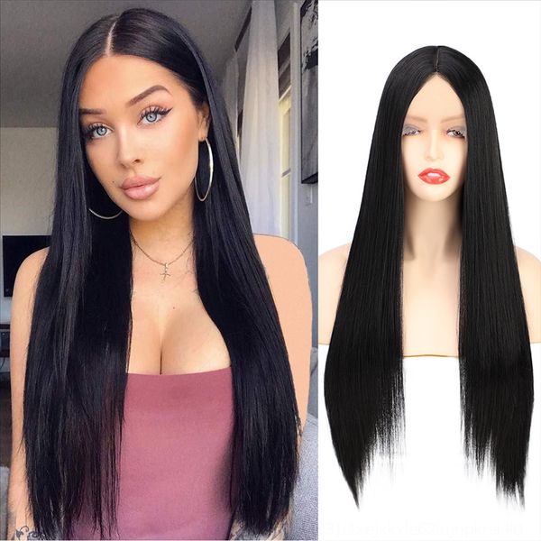 z0f9m lady front lady medium long straight lace headgear wig lace chemical fiber wig headcover, Black
z0f9m lady front lady medium long straight lace headgear wig lace chemical fiber wig headcover, Black