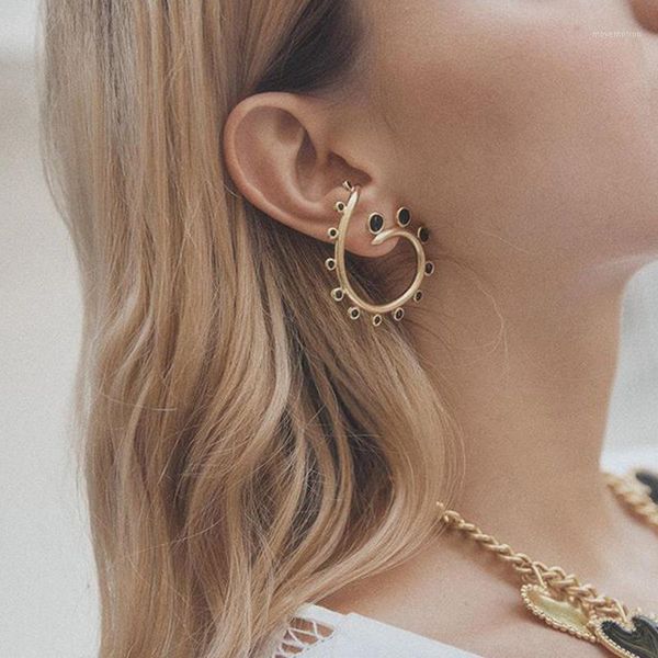 2020 black white enamel spiral geometric shaped gold stud earrings women's street style hollow gold statement earring1, Golden;silver 
2020 black white enamel spiral geometric shaped gold stud earrings women's street style hollow gold statement earring1, Golden;silver