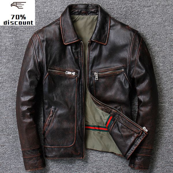 2020 new men's leather jacket men genuine aviator skull sheepskin coat x1025, Black
2020 new men's leather jacket men genuine aviator skull sheepskin coat x1025, Black
