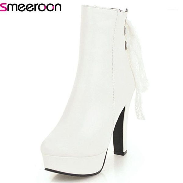 boots smeeroon platform shoes autumn winter zip super high heels ankle for women round toe big size 33-431, Black
boots smeeroon platform shoes autumn winter zip super high heels ankle for women round toe big size 33-431, Black