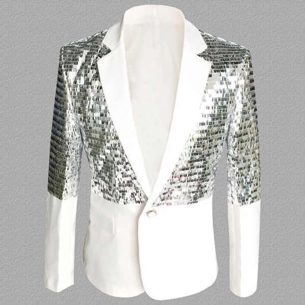 2020 splice fashionably lantejoulas thin male stage performance suit studio singer blazer jacket bigger s-5xl size kspp, White;black
2020 splice fashionably lantejoulas thin male stage performance suit studio singer blazer jacket bigger s-5xl size kspp, White;black