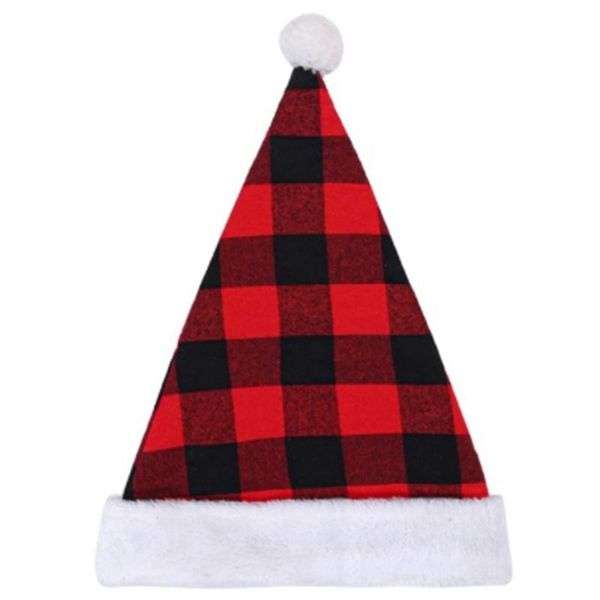 christmas plush santa hat black and red plaid santa hat warm for kids adults christmas decor gifts, Blue;gray
christmas plush santa hat black and red plaid santa hat warm for kids adults christmas decor gifts, Blue;gray