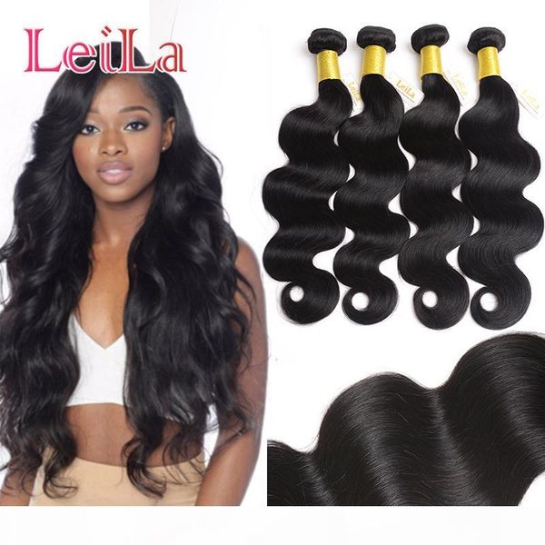 brazilian virgin hair 4 bundles body wave silky straight loose wave natural color unprocessed human hair extensions dyeable from leila, Black
brazilian virgin hair 4 bundles body wave silky straight loose wave natural color unprocessed human hair extensions dyeable from leila, Black