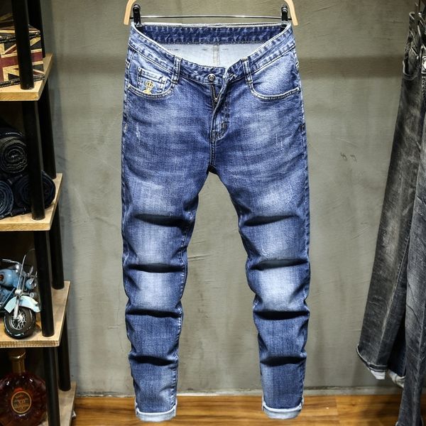chm06 new men's brand fashion embroidery wear jeansembroidered fashion slim men's long pants man jeans and out jeans prk4j, Blue
chm06 new men's brand fashion embroidery wear jeansembroidered fashion slim men's long pants man jeans and out jeans prk4j, Blue