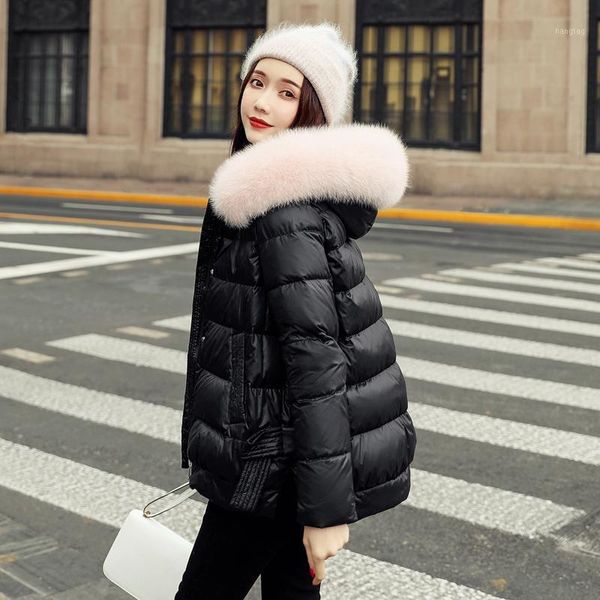 2020 women's down jacket short coat female winter parkas 90% white duck down jackets hooded fur collar abrigo mujer pph18931, Black
2020 women's down jacket short coat female winter parkas 90% white duck down jackets hooded fur collar abrigo mujer pph18931, Black