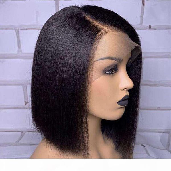 yaki short bob lace front human hair wigs brazilian bob lace front wigs kinky straight wig for black women, Black;brown
yaki short bob lace front human hair wigs brazilian bob lace front wigs kinky straight wig for black women, Black;brown