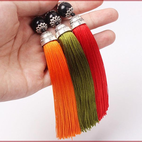 5pcs 15cm colorful silk tassel brush for earring charm making tassels pendant diy jewelry making accessories handmade crafts wmtqgm, Black
5pcs 15cm colorful silk tassel brush for earring charm making tassels pendant diy jewelry making accessories handmade crafts wmtqgm, Black