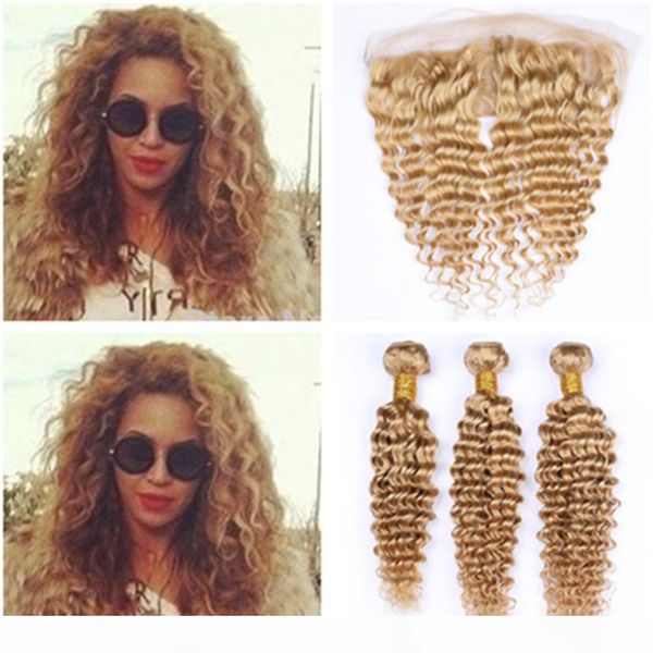#27 honey blonde deep wave brazilian human hair 3pcs bundles with frontal closure 13x4 middle part light brown lace frontal with weaves, Black
#27 honey blonde deep wave brazilian human hair 3pcs bundles with frontal closure 13x4 middle part light brown lace frontal with weaves, Black