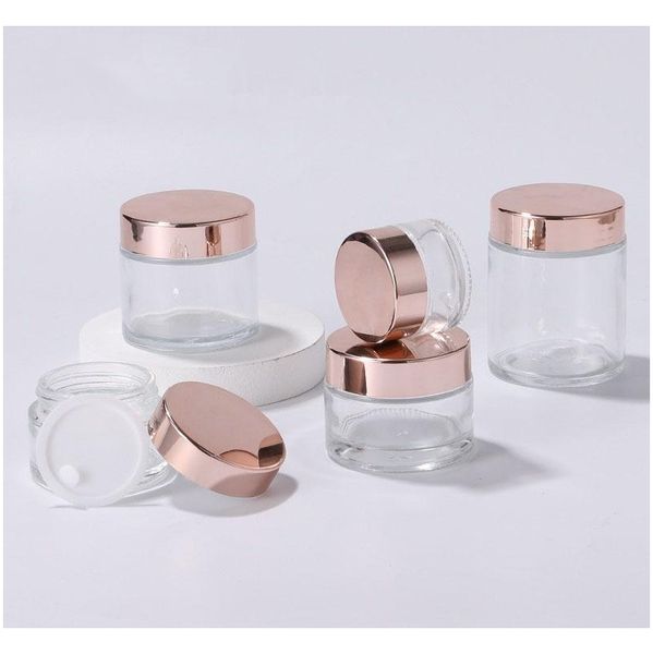 new clear glass jar cream bottles round cosmetic jars hand face cream bottle with rose gold cap 5g - 100g hhc2046 bbafd
new clear glass jar cream bottles round cosmetic jars hand face cream bottle with rose gold cap 5g - 100g hhc2046 bbafd