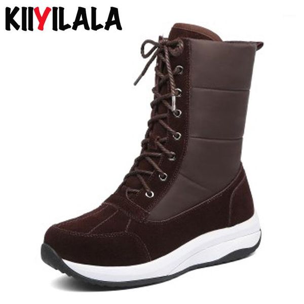 kiiyilala plus size cow suede snow boots women waterproof booties lace-up round toe warm woman ankle boots winter platform shoes1, Black
kiiyilala plus size cow suede snow boots women waterproof booties lace-up round toe warm woman ankle boots winter platform shoes1, Black