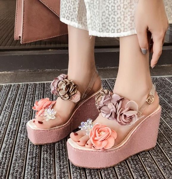sandals womens pearls 3d flowers diy pvc clear transparent peep toe platform wedge high heel slingbacks shoes k02 2021, Black
sandals womens pearls 3d flowers diy pvc clear transparent peep toe platform wedge high heel slingbacks shoes k02 2021, Black