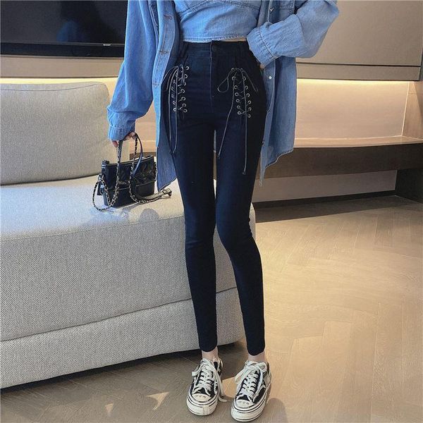 coigarsam vintage women denim pants new spring high waist jeans black a8347, Blue
coigarsam vintage women denim pants new spring high waist jeans black a8347, Blue
