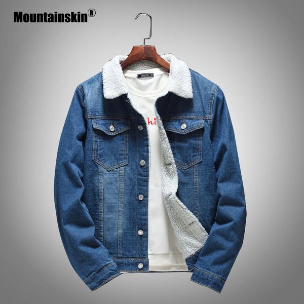 mountainskin 2020 men's winter slim long sleeve cashmere jacket plus velvet male denim coat brand clothing sa737
mountainskin 2020 men's winter slim long sleeve cashmere jacket plus velvet male denim coat brand clothing sa737