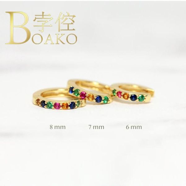 boako 925 sterling silver hoop earrings for women ins colorful zircon earring hoops earings luxury s925 jewelry ear pendientes1, Golden;silver
boako 925 sterling silver hoop earrings for women ins colorful zircon earring hoops earings luxury s925 jewelry ear pendientes1, Golden;silver