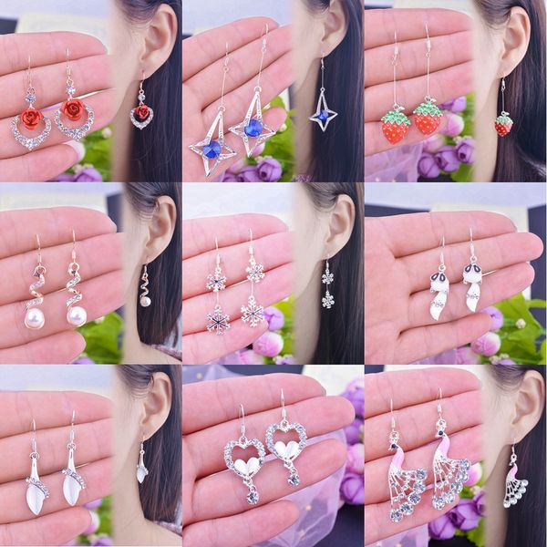 24pairs/lot gold gem fashion earrings pearl and gem tassel long earrings cute temperament hj299, Golden;silver
24pairs/lot gold gem fashion earrings pearl and gem tassel long earrings cute temperament hj299, Golden;silver