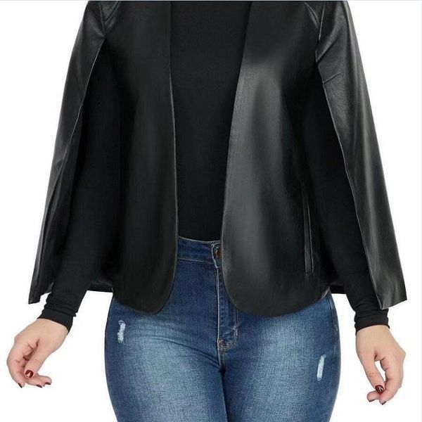 brief fashion cool black pu leather lady jackets high street brand slit full sleeves design tide temperament jackets coat, Black;brown
brief fashion cool black pu leather lady jackets high street brand slit full sleeves design tide temperament jackets coat, Black;brown