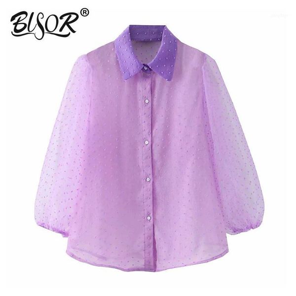 women elegant violet turn down collar blouse transparent lantern sleeve stylish female chic shirts blusas 3 colors1, White
women elegant violet turn down collar blouse transparent lantern sleeve stylish female chic shirts blusas 3 colors1, White