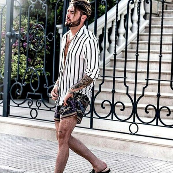 fashion-fitted elegant shirts for men summer cotton linen striped button casual loose v-neck long sleeve -3xl, White;black
fashion-fitted elegant shirts for men summer cotton linen striped button casual loose v-neck long sleeve -3xl, White;black