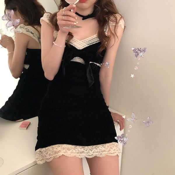 2020 summer new french velvet dress with suspender skirt dressdress dresshigh waist and thin lace and suspender skirt iljtt, Black;gray
2020 summer new french velvet dress with suspender skirt dressdress dresshigh waist and thin lace and suspender skirt iljtt, Black;gray
