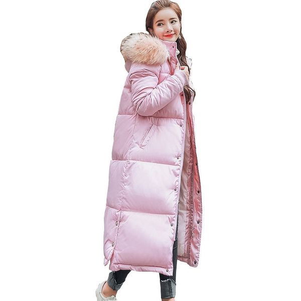 hooded fur collar winter down coat jacket long thick warm women casaco feminino abrigos mujer invierno student wadded parkas 09 y200107, Black
hooded fur collar winter down coat jacket long thick warm women casaco feminino abrigos mujer invierno student wadded parkas 09 y200107, Black