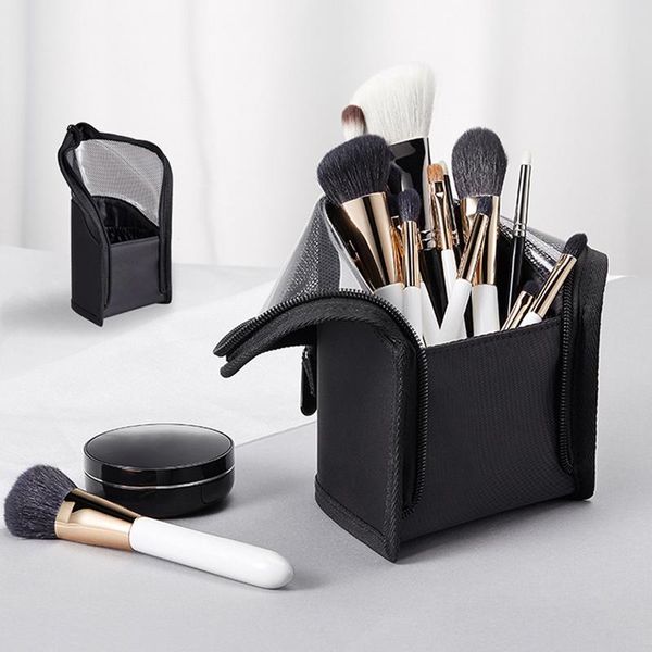 new arrival travel makeup brush holder black organizer bag cosmetic zipper pouch stand
new arrival travel makeup brush holder black organizer bag cosmetic zipper pouch stand