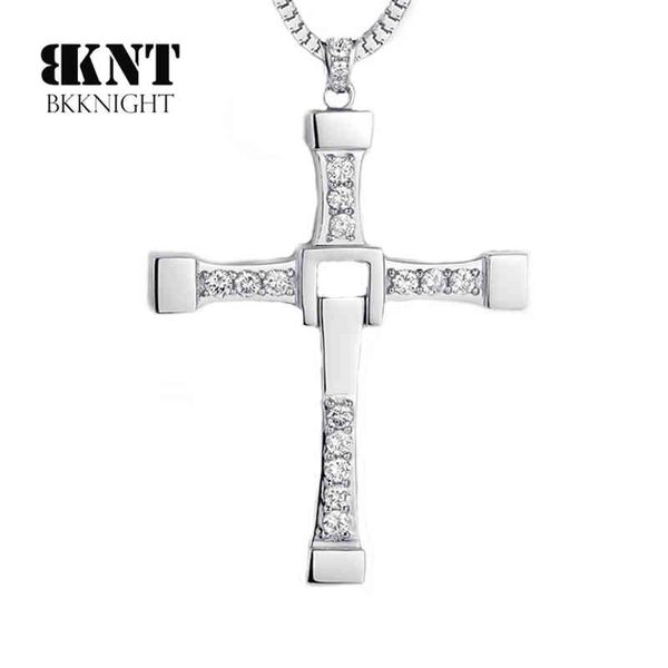 fast furious hip hop necklace dominic toretto cross 316 stainless steel with crystal pendant for men, Silver
fast furious hip hop necklace dominic toretto cross 316 stainless steel with crystal pendant for men, Silver