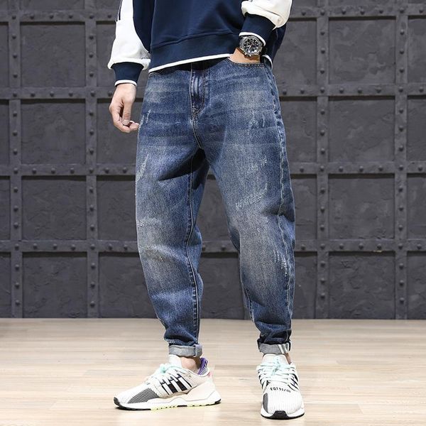 fashion streetwear men jeans loose fit blue color denim harem pants hombre wide leg trousers korean style hip hop jeans men
fashion streetwear men jeans loose fit blue color denim harem pants hombre wide leg trousers korean style hip hop jeans men