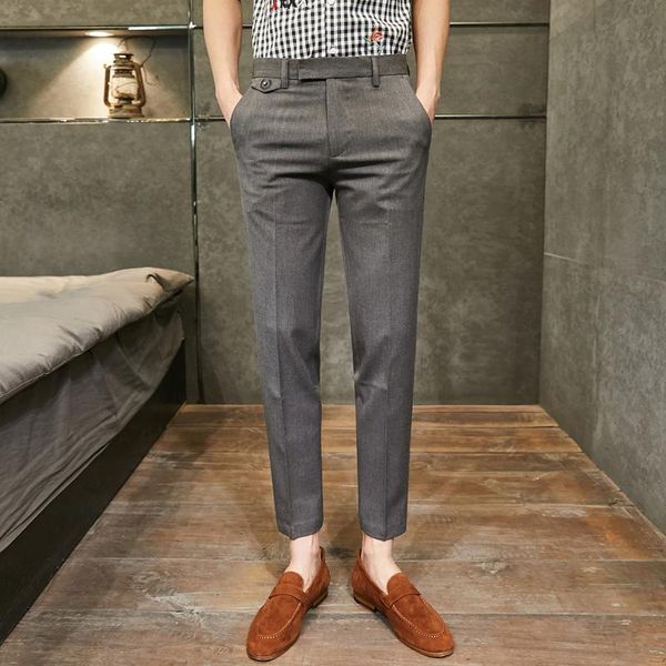 korean slim business dress pants men 2021 spring office social casual pants office wedding streetwear trousers pantalon homme, White;black
korean slim business dress pants men 2021 spring office social casual pants office wedding streetwear trousers pantalon homme, White;black