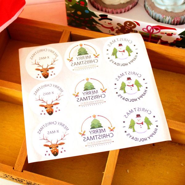 merry christmas tree snowman deer 90pcs/10 sheet round paper hand made seal happy holidays sticker xmas favors
merry christmas tree snowman deer 90pcs/10 sheet round paper hand made seal happy holidays sticker xmas favors