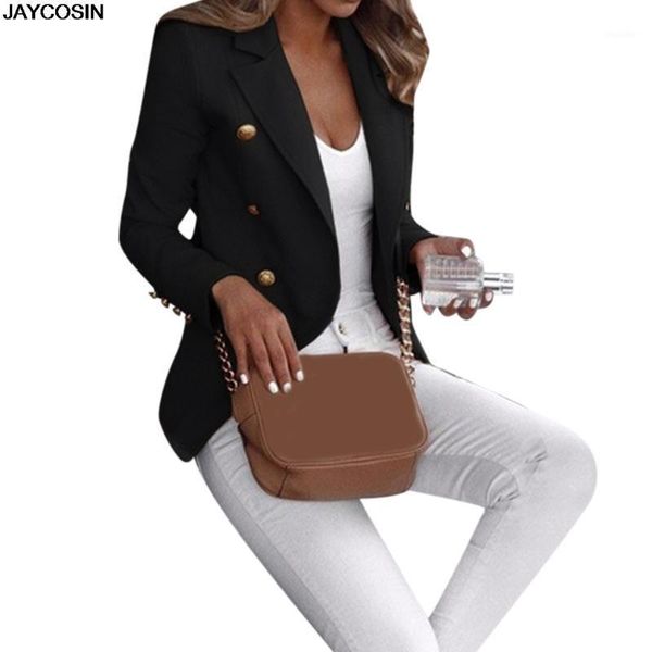 jaycosin new spring autumn slim fit women formal blazers office work suit open front notched ladies solid black coats 98051, White;black
jaycosin new spring autumn slim fit women formal blazers office work suit open front notched ladies solid black coats 98051, White;black
