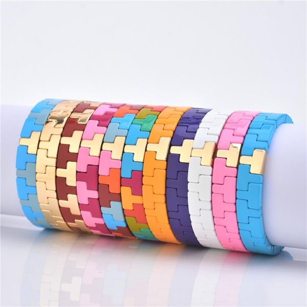 ksra 2020 fashion jewelry bohemian tile bracelet enamel stretch charm bracelets for women female gifts, Black
ksra 2020 fashion jewelry bohemian tile bracelet enamel stretch charm bracelets for women female gifts, Black