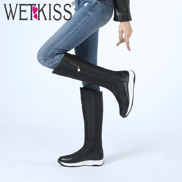 wetkiss 2020 snow boots platform women knee high boot down warm winter boots wedges plush cozy waterproof shoes big size 35-44, Black
wetkiss 2020 snow boots platform women knee high boot down warm winter boots wedges plush cozy waterproof shoes big size 35-44, Black