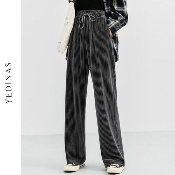 yedinas casual vlvet wide leg pants women 2020 autumn winter korean oversized plus size trousers women streetwear office lady1, Black;white
yedinas casual vlvet wide leg pants women 2020 autumn winter korean oversized plus size trousers women streetwear office lady1, Black;white
