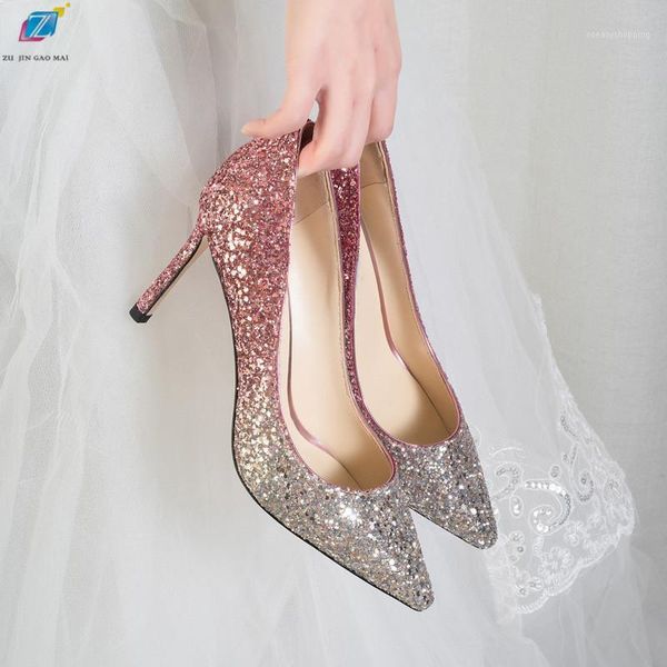 gradient high heels shoes woman pumps golden shiny grete pointed bridal shoes sequins fashion party thin heels women1, Black
gradient high heels shoes woman pumps golden shiny grete pointed bridal shoes sequins fashion party thin heels women1, Black