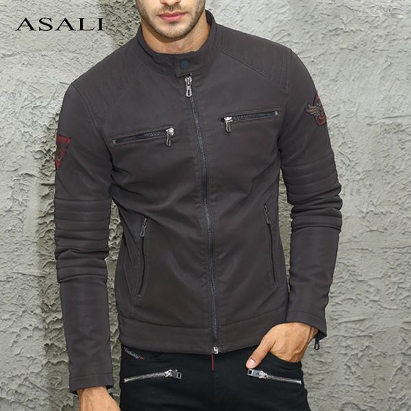 fashion winter leather jacket men stand collar motorcycle washed retro leather jackets mens fleece warm coats streetwears 201026, Black
fashion winter leather jacket men stand collar motorcycle washed retro leather jackets mens fleece warm coats streetwears 201026, Black
