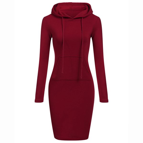 women hoodies winter dresses women solid color long sleeve sweatshirts bodycon autumn dress women robe femme #38, Black
women hoodies winter dresses women solid color long sleeve sweatshirts bodycon autumn dress women robe femme #38, Black