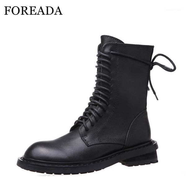 boots foreada real leather mid calf zip med heel motorcycle lace up thick ladies shoes autumn winter black size 33-421
boots foreada real leather mid calf zip med heel motorcycle lace up thick ladies shoes autumn winter black size 33-421