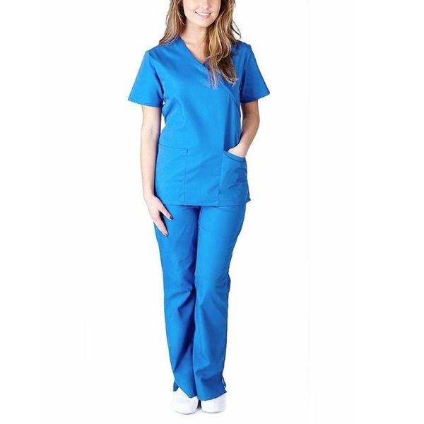 women's tracksuits 2021 autumn and winter women short sleeve v-neck +pants nursing working uniform set suit sweater, Gray
women's tracksuits 2021 autumn and winter women short sleeve v-neck +pants nursing working uniform set suit sweater, Gray