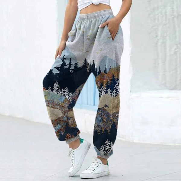 2020 fashion woman pants joggers sweatpants women's mountain treeprint pants sport running athletic pants mujer pantalones, Black;white
2020 fashion woman pants joggers sweatpants women's mountain treeprint pants sport running athletic pants mujer pantalones, Black;white