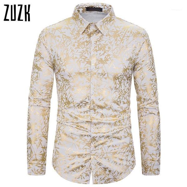 new gold bronzing camisa social shirts men dress slim fit long sleeve night club wear floral shirt for men streetwear1, White;black
new gold bronzing camisa social shirts men dress slim fit long sleeve night club wear floral shirt for men streetwear1, White;black