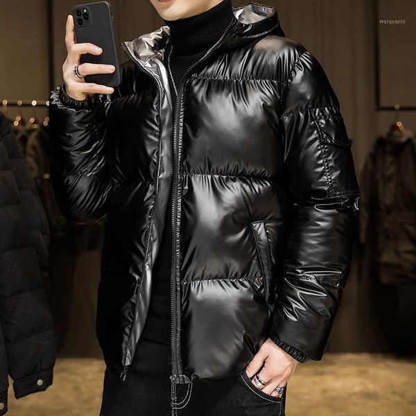 winter thickened shiny jacket men's parka slim warm fashion casual hooded coat men streetwear korean short coat mens clothes1, Black
winter thickened shiny jacket men's parka slim warm fashion casual hooded coat men streetwear korean short coat mens clothes1, Black