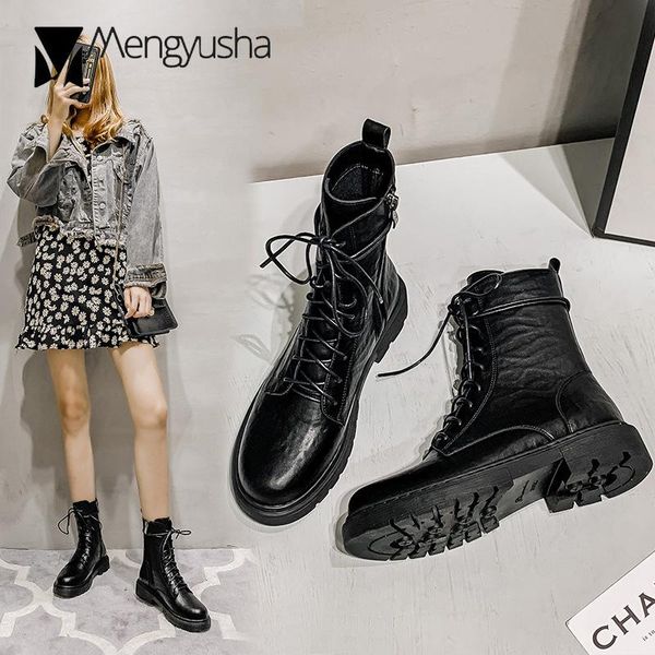 boots women pleated grain cotton knight cross-tied zipper mid-calf bottes thicken pu leather solid creppers high-botas mujer, Black
boots women pleated grain cotton knight cross-tied zipper mid-calf bottes thicken pu leather solid creppers high-botas mujer, Black