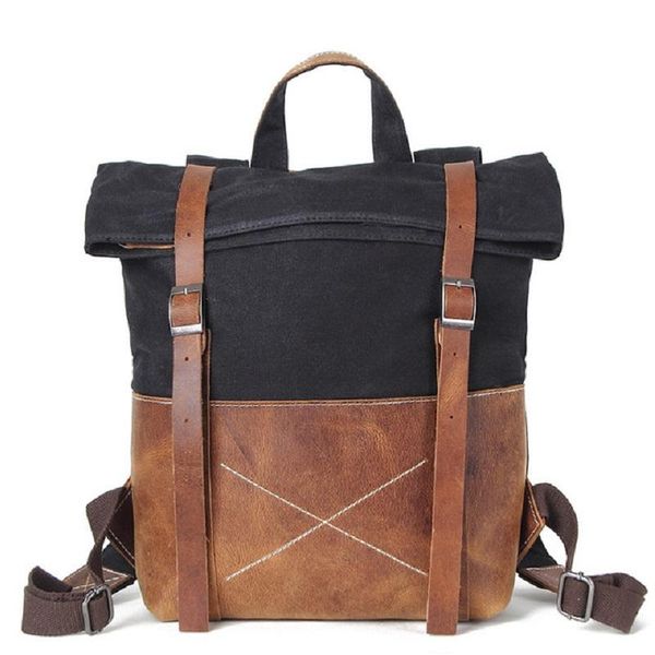 m239 new hard oil waxed canvas leather backpacks criss cross waterproof backpack men for travel 14 lapback packs bbyakg
m239 new hard oil waxed canvas leather backpacks criss cross waterproof backpack men for travel 14 lapback packs bbyakg